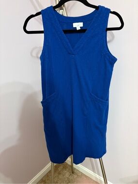 J. Jill Deep Blue Knit Top with Black Trim